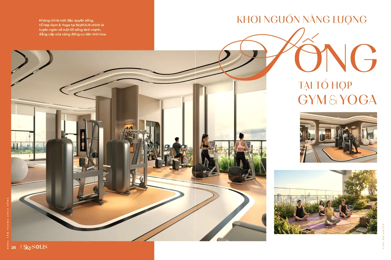 Phòng gym và tổ hợp yoga