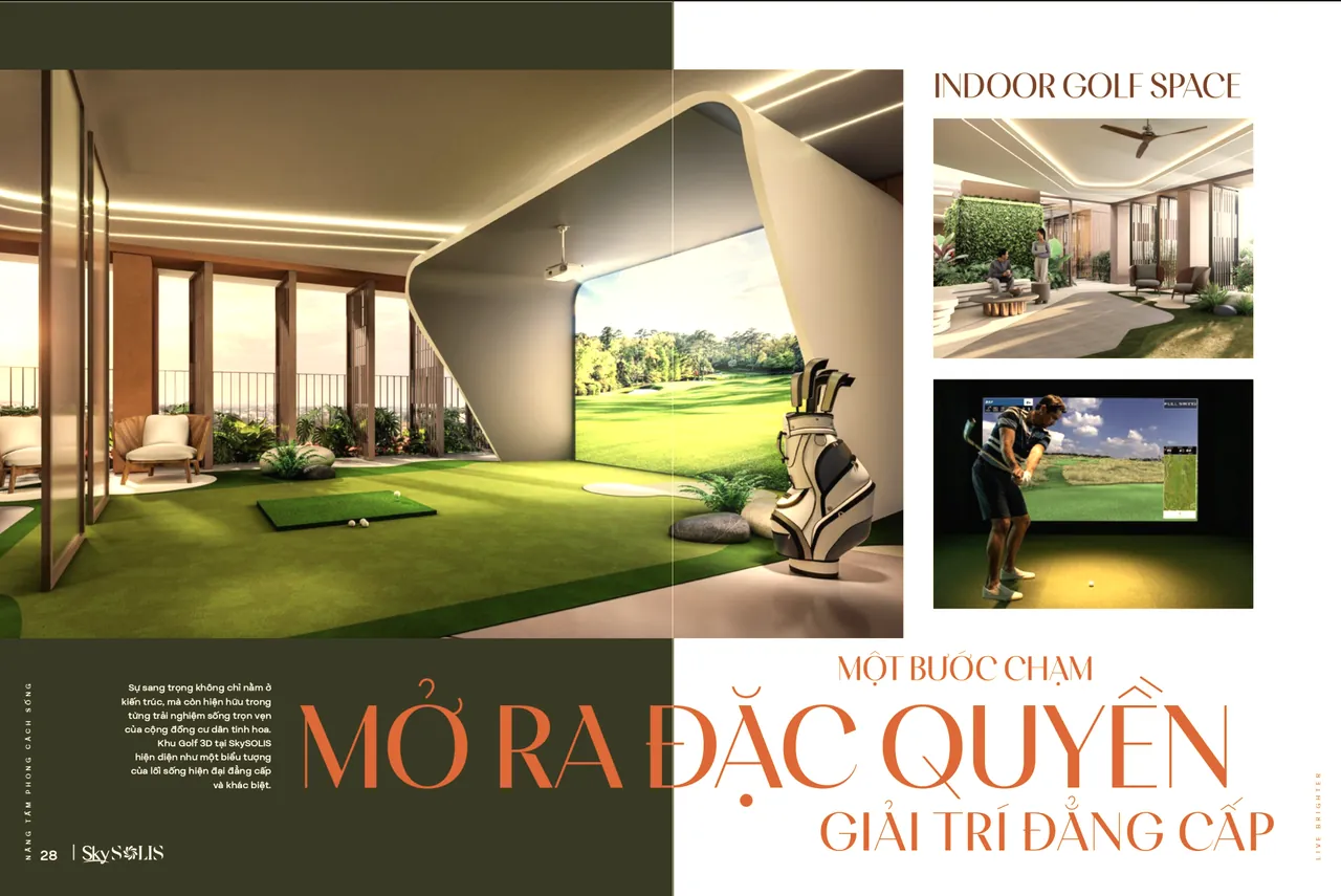 Khu golf 3D trong nhà